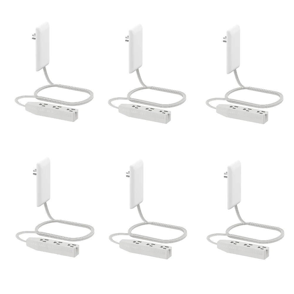 Flat-Face Outlet Extender with 3 Receptacles