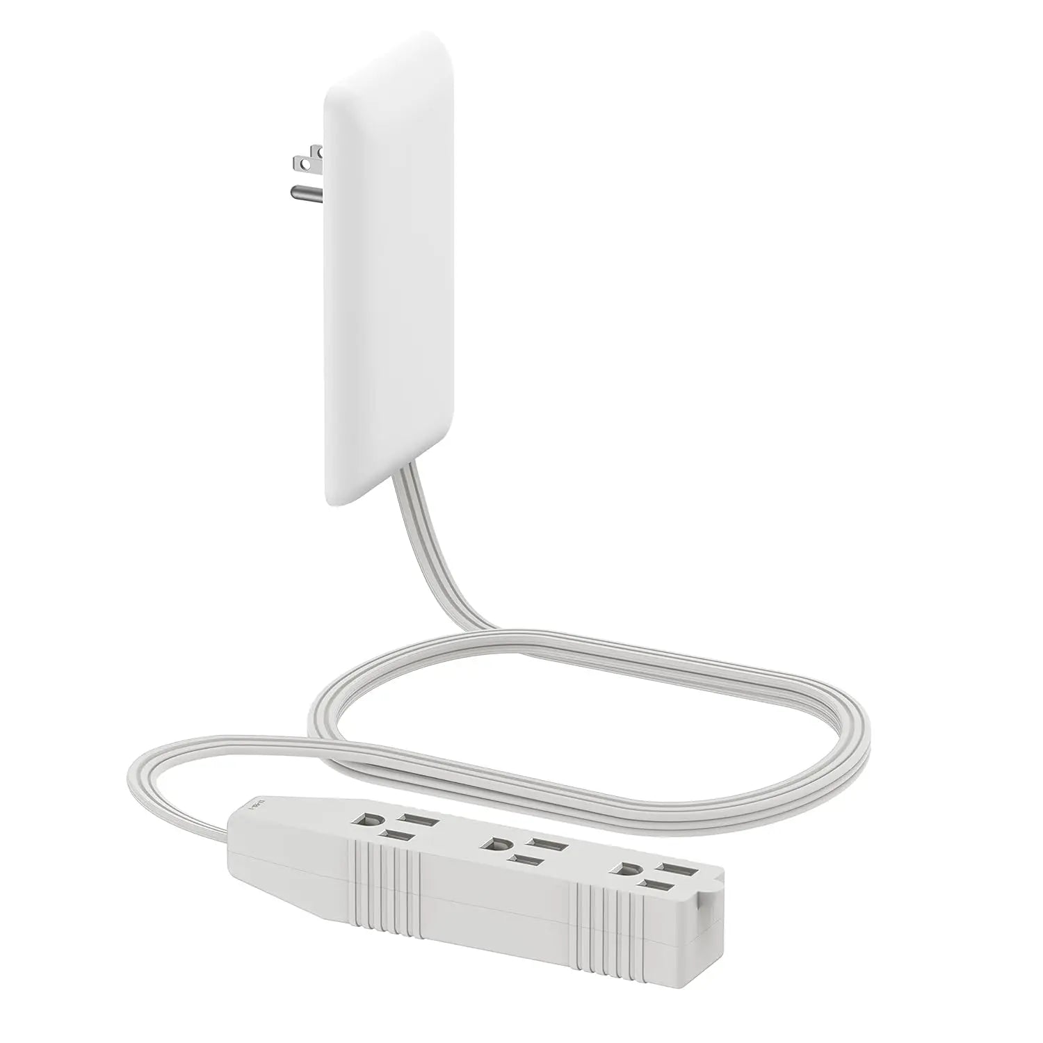 Flat-Face Outlet Extender with 3 Receptacles