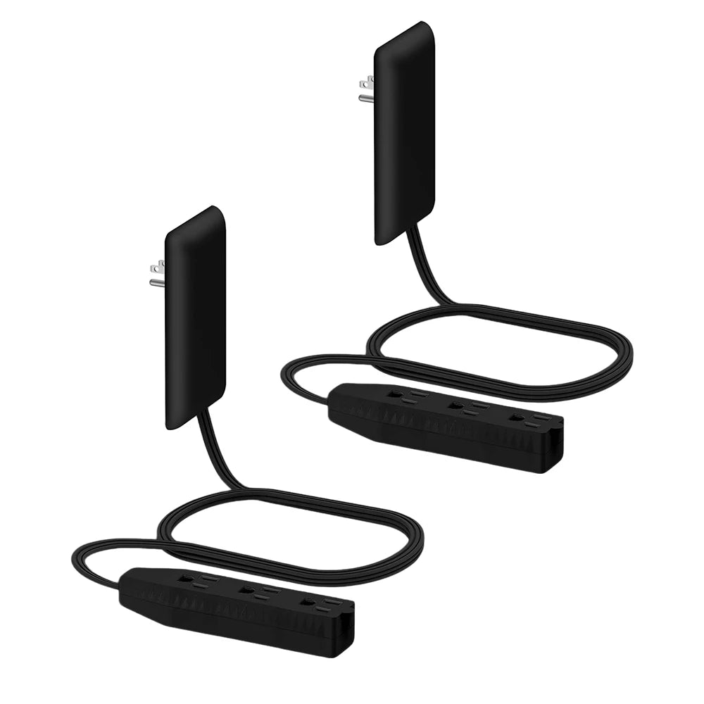 Flat-Face Outlet Extender with 3 Receptacles