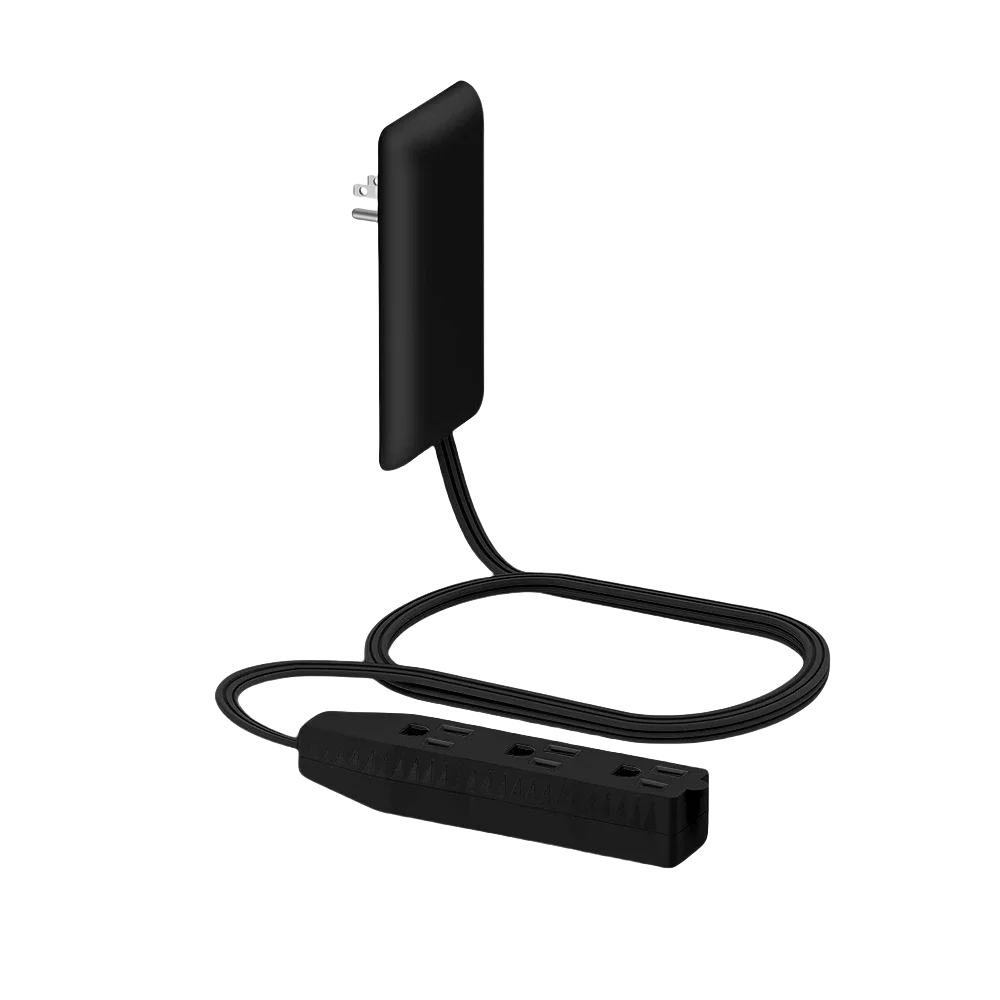 Flat-Face Outlet Extender with 3 Receptacles