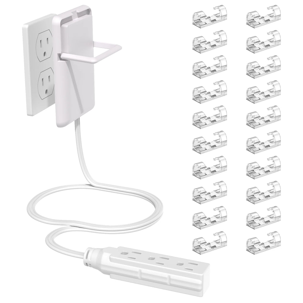 Flat Power Outlet expander Slim wall gauge plug with 3/5 foot cable