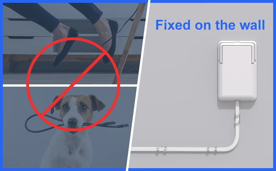 Flat Power Outlet expander Slim wall gauge plug with 3/5 foot cable